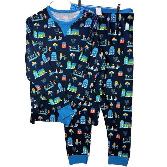 Wondershop Mens Hanukkah‎ Lions Print PJ Pajama Set Size Large NWT - Picture 1 of 10